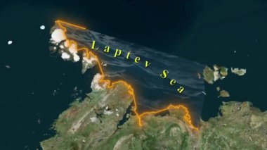 Laptev Deniz Haritası - Animasyon 3D