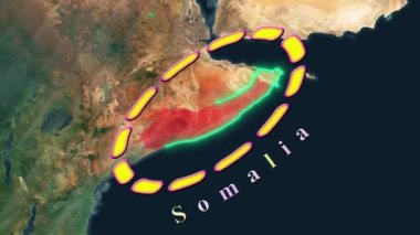 Somali Haritası - Animasyon 3D
