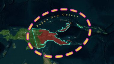 Papua Yeni Gine Haritası