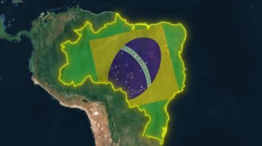 Brezilya Bayrağı - Animasyon 3D.
