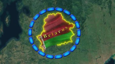 Belarus Bayrağı - Animasyon 3D.