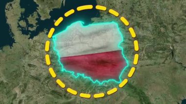 Polonya Bayrağı - Canlandırılmış 3D.