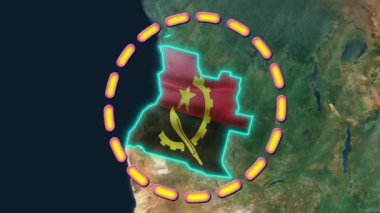Angola Bayrağı - Animasyon 3D.