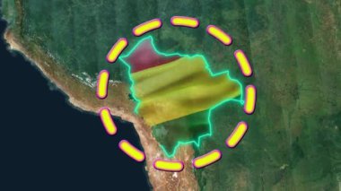 Bolivya Bayrağı - Canlandırılmış 3B.