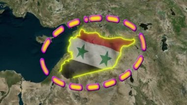 Suriye Bayrağı - Animasyon 3D.