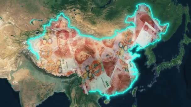 Китайський Юань Валюта Китаю — стокове відео