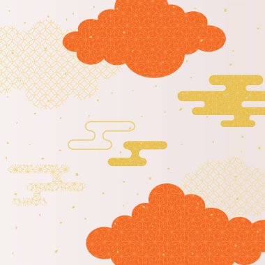 Yeni yıl tatili bulutunun arkaplan materyali.