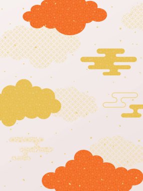 Yeni yıl tatili bulutunun arkaplan materyali.