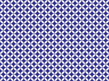 Japon geleneksel düzeni olan Yedi Hazine adlı mavi arka plan materyali.