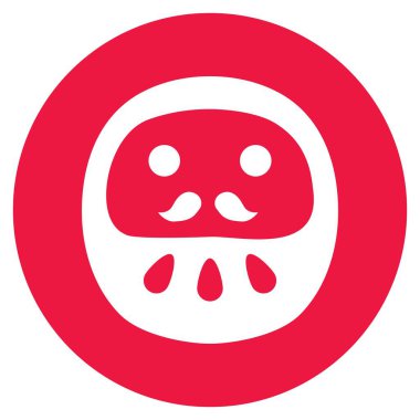 Yeni yıl kartı mührü. Bu bir Dharma bebeği..