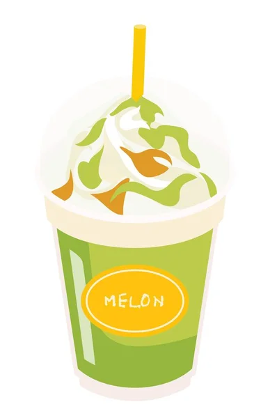 Yeşil frappe 'ın bir çizimi