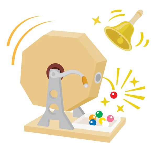 Piyango makinesinin tasviri.