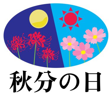 Sonbahar Tutulma Günü 'nün illüstrasyon mektubu. Çeviri: 