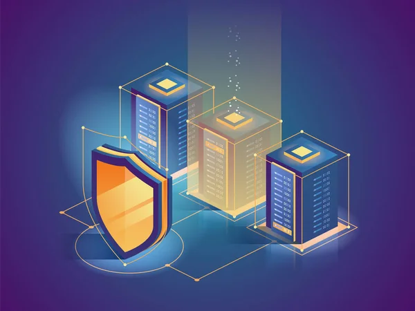 Kybernetická Bezpečnost Ochrana Zabezpečení Sítě Zabezpečení Vašeho Datového Konceptu Digitální — Stockový vektor