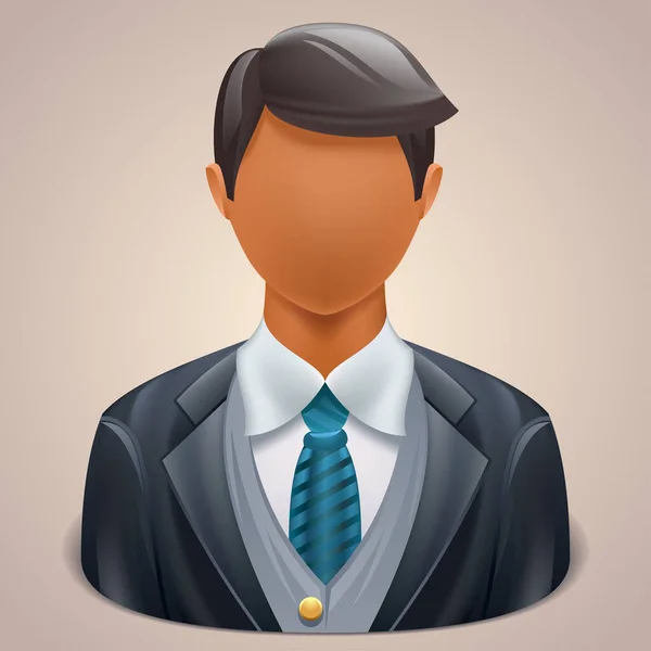 Illustration Businessman User Icon — Stock Vector
