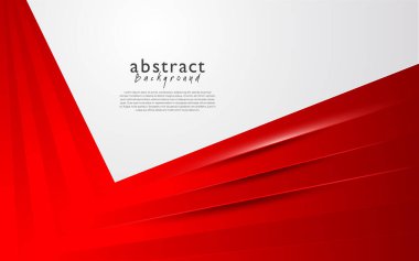 Kırmızı beyaz modern soyut arkaplan tasarımı