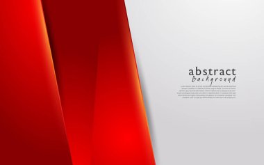 Kırmızı beyaz modern soyut arkaplan tasarımı