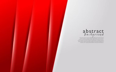 Kırmızı beyaz modern soyut arkaplan tasarımı