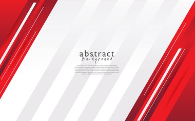 Kırmızı beyaz modern soyut arkaplan tasarımı