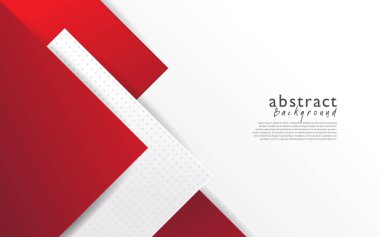 Kırmızı beyaz modern soyut arkaplan tasarımı