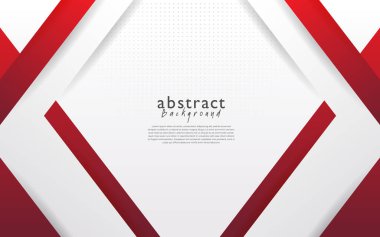 Kırmızı beyaz modern soyut arkaplan tasarımı