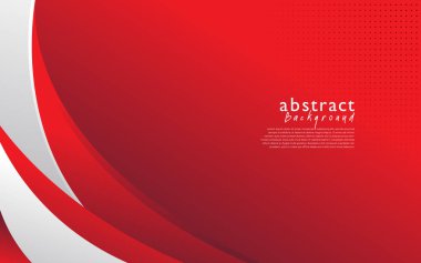 Kırmızı beyaz modern soyut arkaplan tasarımı