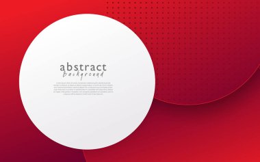 Kırmızı beyaz modern soyut arkaplan tasarımı