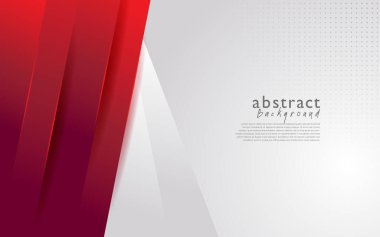 Kırmızı beyaz modern soyut arkaplan tasarımı