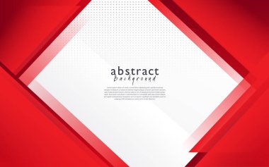 Kırmızı beyaz modern soyut arkaplan tasarımı