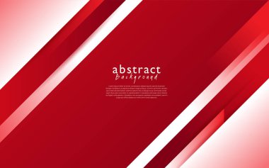 Kırmızı beyaz modern soyut arkaplan tasarımı