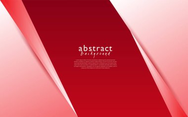 Kırmızı beyaz modern soyut arkaplan tasarımı
