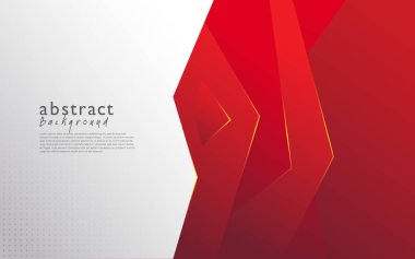 Kırmızı beyaz modern soyut arkaplan tasarımı