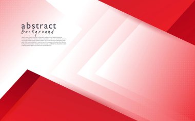 Kırmızı beyaz modern soyut arkaplan tasarımı