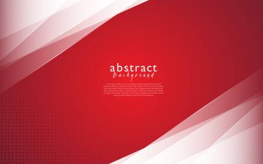 Kırmızı beyaz modern soyut arkaplan tasarımı
