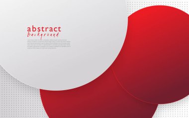 Kırmızı beyaz modern soyut arkaplan tasarımı