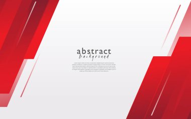 Kırmızı beyaz modern soyut arkaplan tasarımı