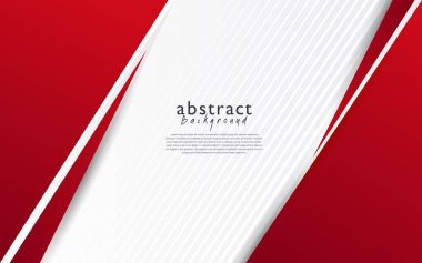 Kırmızı beyaz modern soyut arkaplan tasarımı