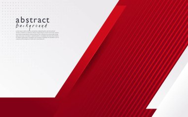 Kırmızı beyaz modern soyut arkaplan tasarımı