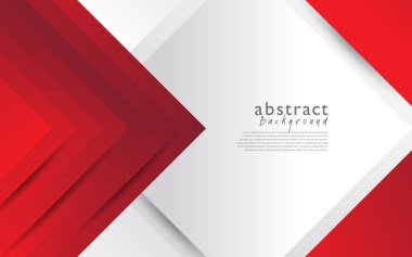 Kırmızı beyaz modern soyut arkaplan tasarımı