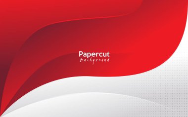 Kırmızı beyaz modern soyut arkaplan tasarımı