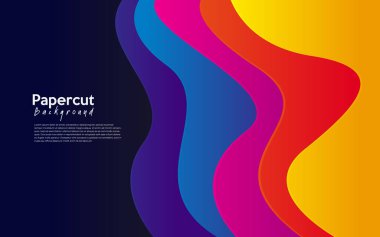 colorful gradient wave abstract background design