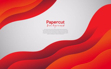 Kırmızı beyaz modern soyut arkaplan tasarımı