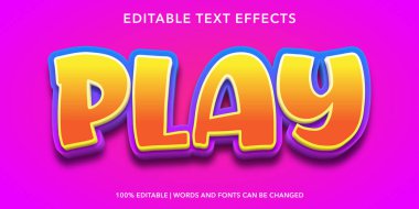 3D editable text effect