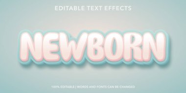 3D editable text effect