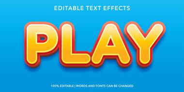 3D editable text effect