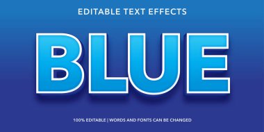 3D editable text effect