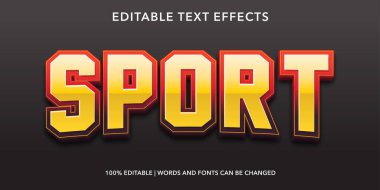 3D editable text effect