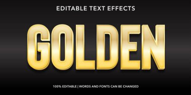 3D editable text effect