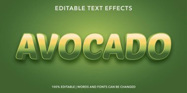 3D editable text effect