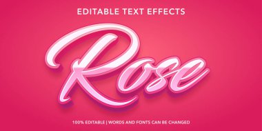3D editable text effect